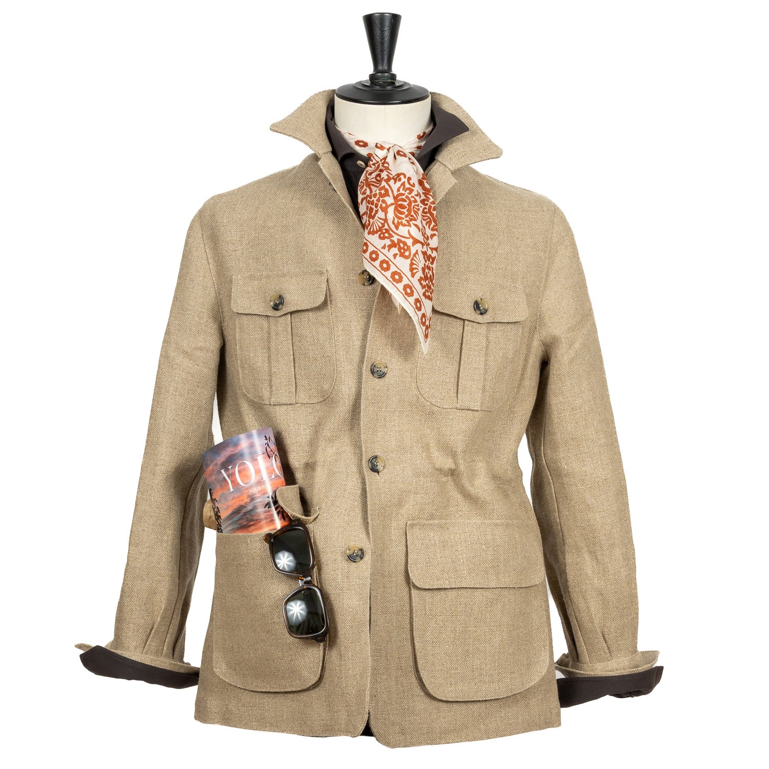 Special Edition x MJ: Shirt Jacket "Sahara-Field" made from Irish Linen by Spence Bryson